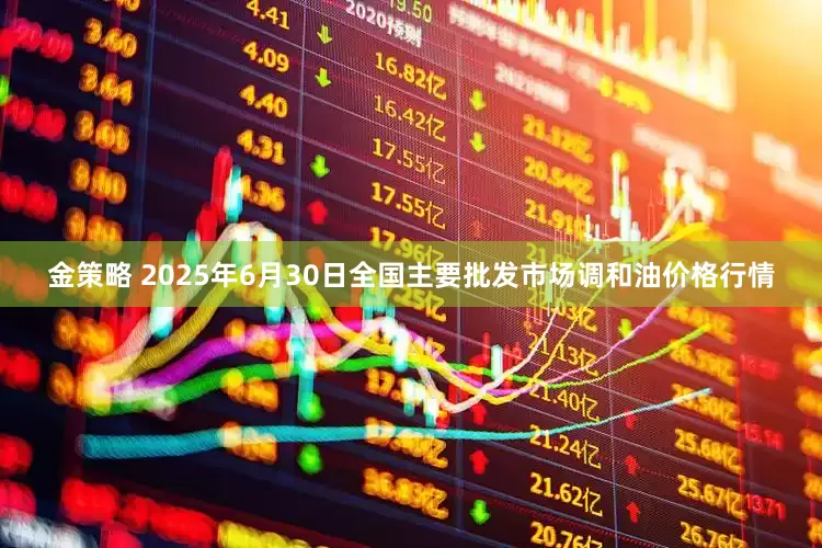 金策略 2025年6月30日全国主要批发市场调和油价格行情