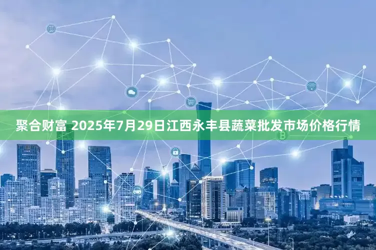 聚合财富 2025年7月29日江西永丰县蔬菜批发市场价格行情