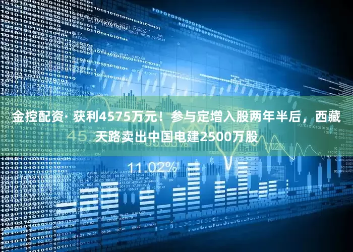 金控配资· 获利4575万元！参与定增入股两年半后，西藏天路卖出中国电建2500万股